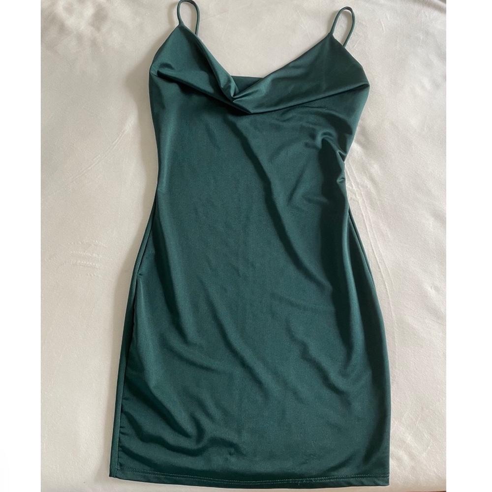 Green Velvet Dress